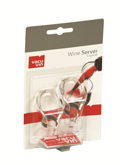 Набор из 2-х каплеуловителей VacuVin Server Crystal цвет черный